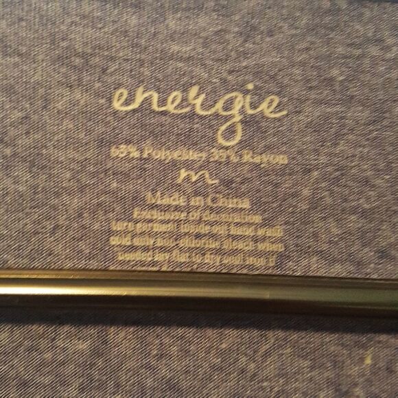 ENERGIE V Neck Silver Studded Top sz M - Picture 2 of 7